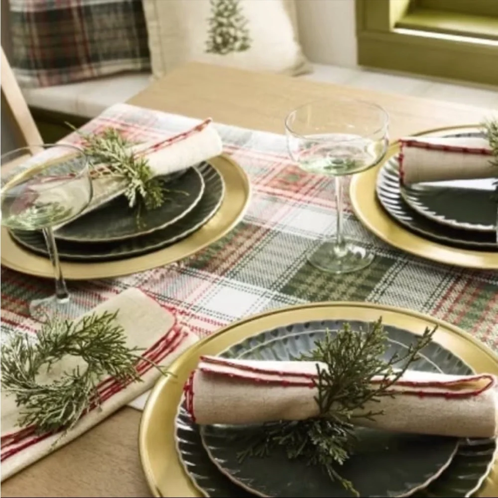 ✨Faux Cypress Sprig Christmas Napkin Rings Hearth & Hand with Magnolia